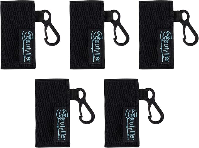 Beautyflier Cute Elastic Lip Balm Holder Keychain, Lipstick Sleeve Chapstick Sleeve Holder for Burts Bees Chapstick-FemmiqueWomen