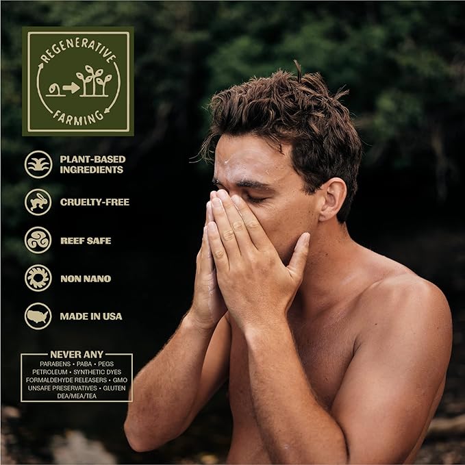 Thrive Natural Care Reef Safe Sunscreen SPF50 - Hawaii 104 Reef Act Compliant - Mineral Sunscreen Non-Nano Zinc Oxide - Vegan, (5.8 Oz (Pack of 2))-FemmiqueWomen