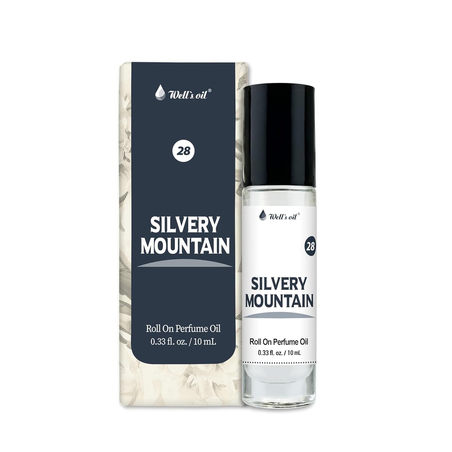 Well's Oil Well's Perfume Oil Roll-On 10 ml / 0.33 fl Oz I Clean, Rich, Pure Scent, Alcohol-Free, Oil Based, Long Lasting, Concentrated Roll-on Perfumes (Silvery Mountain)-FemmiqueWomen