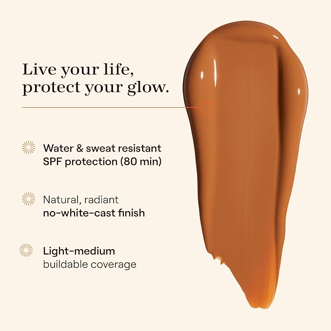 Live Tinted Hueguard Skin Tint SPF 50 - Tinted Mineral Sunscreen with Light-Medium Buildable Coverage With a Hydrating and Radiant Finish - Water and Sweat Resistant, 1.35 fl oz - Shade 05-FemmiqueWomen