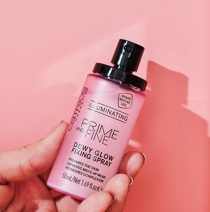 Catrice | Prime & Fine Illuminating Dewy Glow Spray | Transparent and Fast Drying Fixing Spray| Paraben Free & Vegan | Cruelty Free (Pack of 1)-FemmiqueWomen