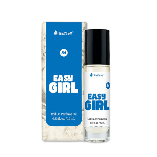 Well's Oil Roll-On Perfume Oil (Easy Girl) | Citrus & Clean Notes | Long-Lasting | Paraben-Free | 0.33 Fl Oz / 10 ml-FemmiqueWomen