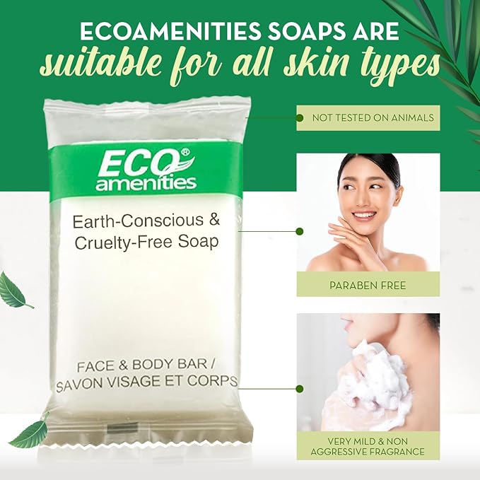 ECO amenities Travel Size Bar Soap - 400 PACK, 0.5 oz Mini Soap Bars, Hotel Soap Bars, Travel Size Toiletries - Individually Wrapped Bulk Soap Bar, Small Hotel Soaps for BNBs, VRBO, Inns and Hotels-FemmiqueWomen