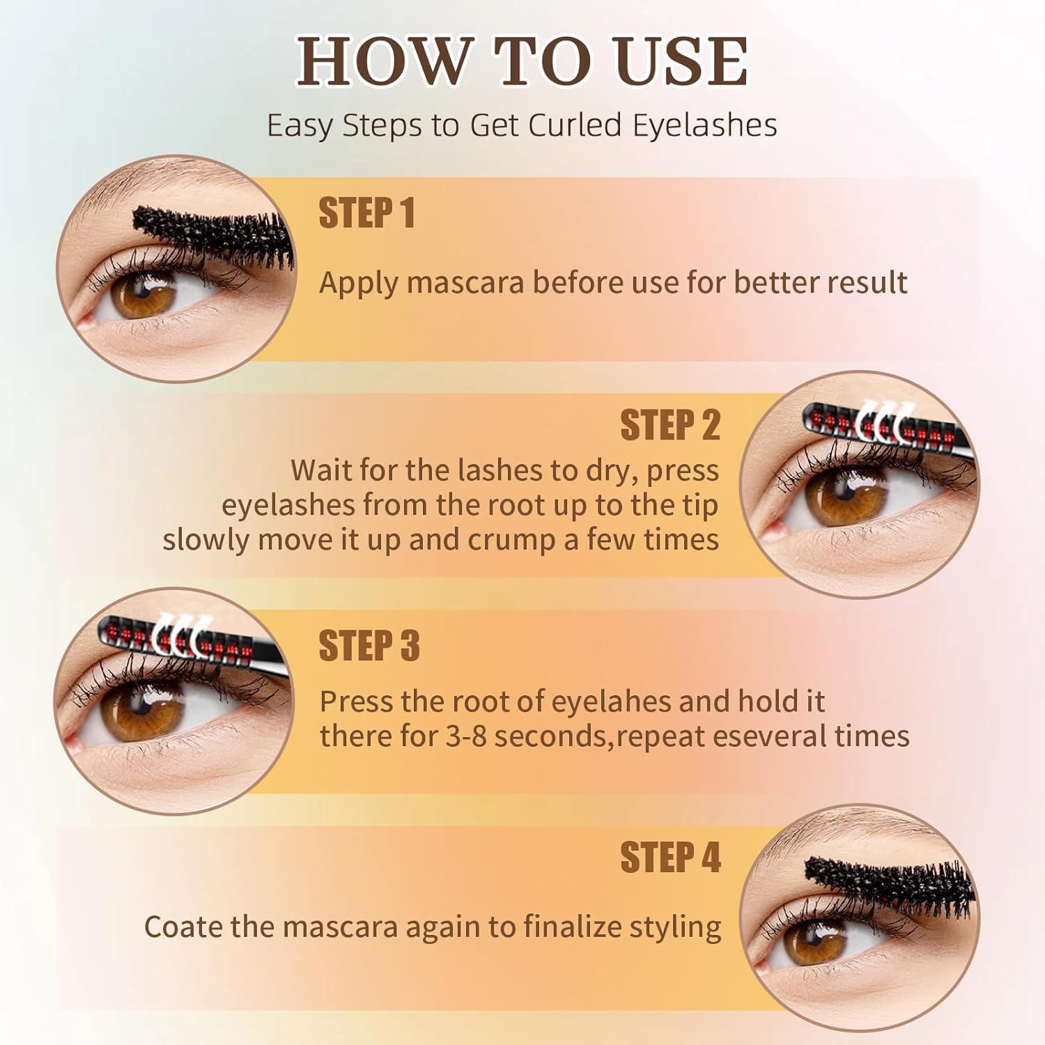 Heated Eyelash Curler-USB Rechargeable Electric Eyelash Curler- Eyelash Curlers Heated 4 Temperature Modes Fast Heat Up Within 3s - 24 Hours Long Lasting- with Led Display for Women Girls(Black)-FemmiqueWomen