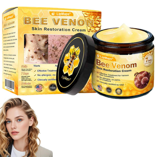 LipMaps Bee Venom skin Restoration Cream,Bee Venom Skin Treatment Cream,Deeply Moisturizing and Firming for All skin Types (1PC)-FemmiqueWomen