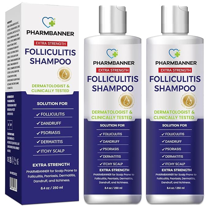 Anti-Fungal Shampoo for Itchy, Dry Scalp – Supports Scalp Health, Helps with Folliculitis, Seborrheic Dermatitis & Scalp Flaking-2 Pack-FemmiqueWomen