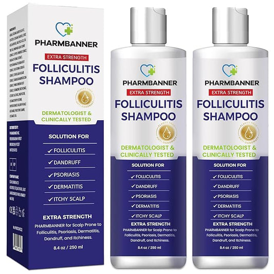 Anti-Fungal Shampoo for Itchy, Dry Scalp – Supports Scalp Health, Helps with Folliculitis, Seborrheic Dermatitis & Scalp Flaking-2 Pack-FemmiqueWomen