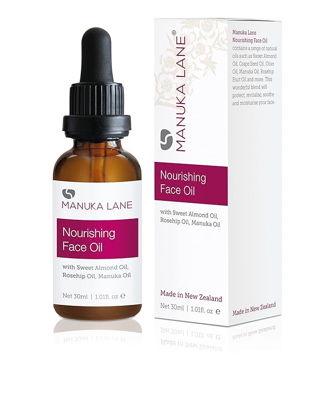 Manuka Lane Nourishing Face Oil, with Sweet Almond Oil, Rosehip and Manuka Oil Results for Soothe and Moisturise Your Face-FemmiqueWomen