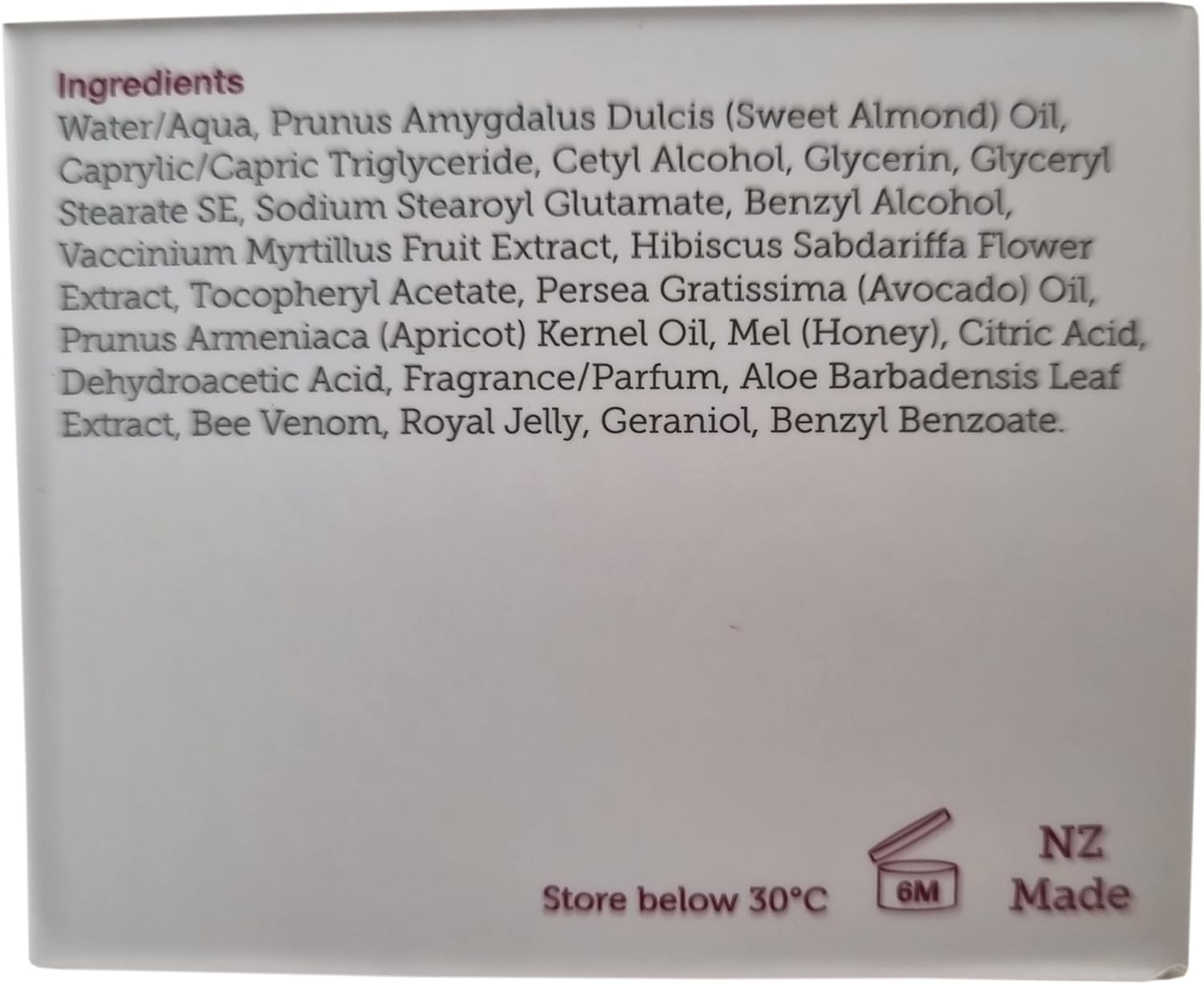 Manuka Lane Bee Venom Night Cream for Face and Neck with Sweet Almond Oil, Kernel Oil, Plant Extracts & Vitamin E | Plant Based Formula | Carefully formulated to keep your skin young and healthy!-FemmiqueWomen