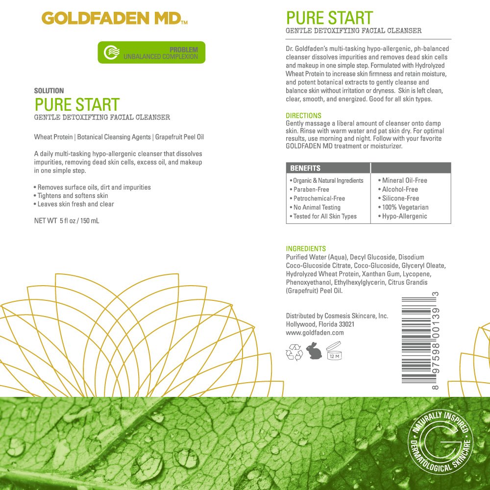 GOLDFADEN MD Pure Start Gentle Detoxifying Natural Facial Cleanser, 5 Fl Oz-FemmiqueWomen