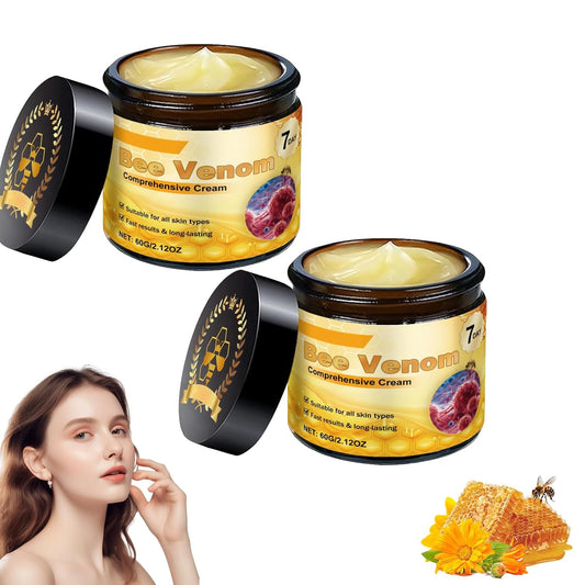 Bee Venom Comprehensive Cream,Bee Venom Skin Treatment Cream,Advanced Firming & Wrinkle-Reducing cream Natural Skin Moisturizer for All Skin Types(2PCS)-FemmiqueWomen