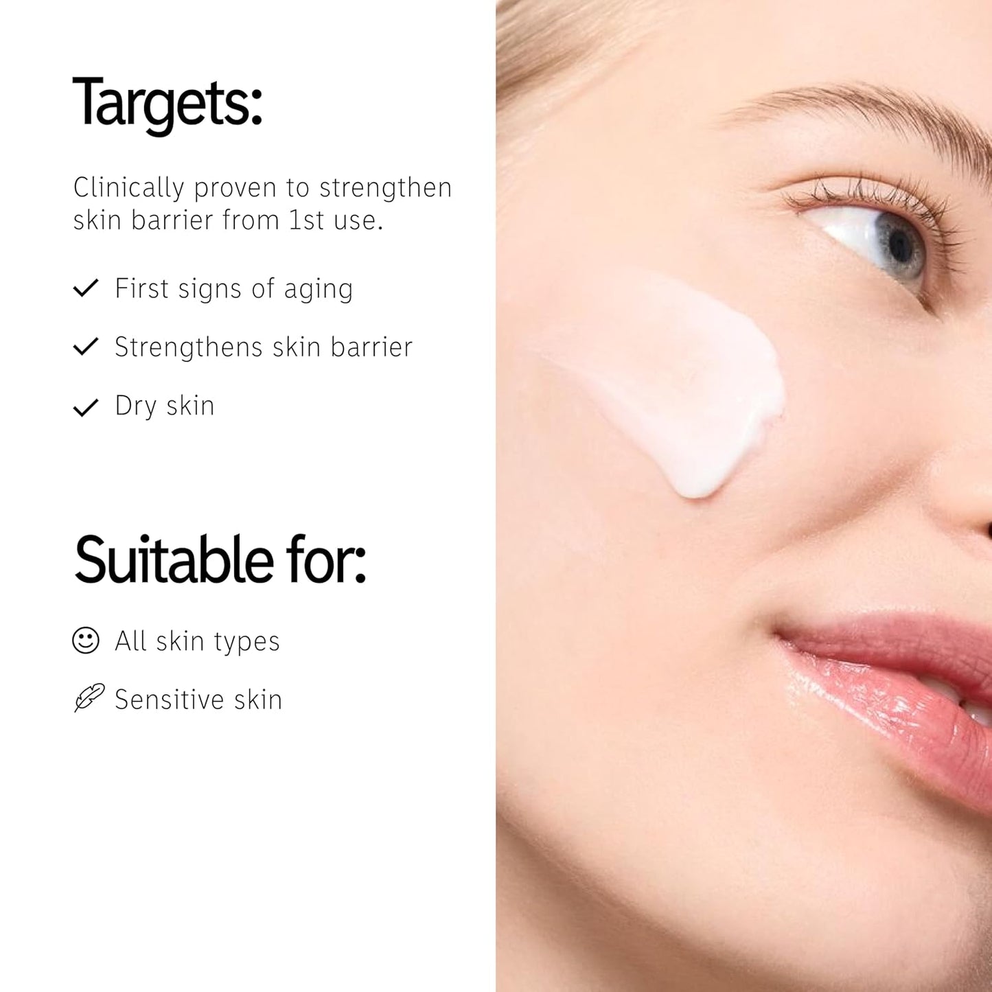 The INKEY List Bio-Active Ceramide Repairing and Plumping Moisturizer 1.7fl oz/50ml, Anti-Ageing Skincare, 24-Hour Hydration Cream, Vegan Friendly, Suitable For All Skin Types-FemmiqueWomen