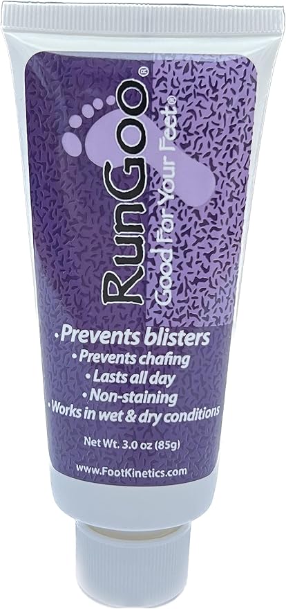 RunGoo Blister Prevention Cream for Running and Athletes - 3 oz - Long-Lasting, Sweat-Resistant Cream - Prevents Chafing, Hot Spots, and Blisters on Feet