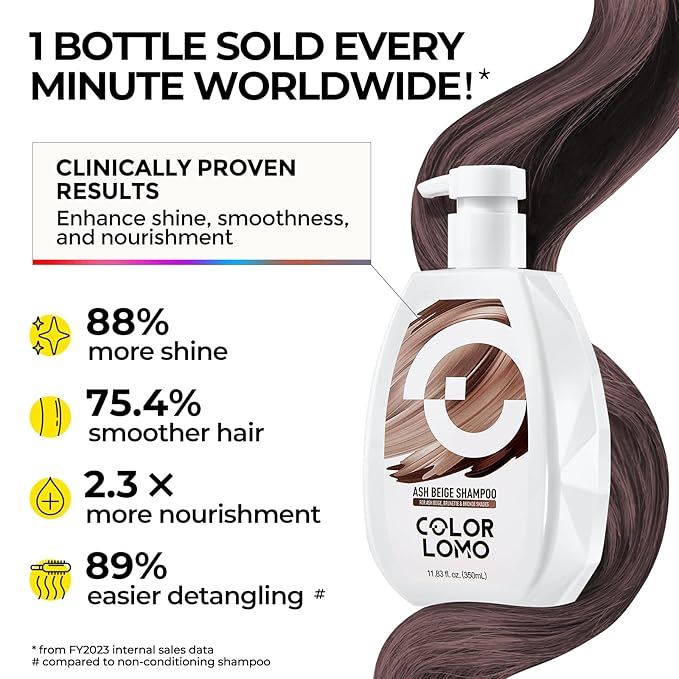 Ultra Color Safe Shampoo | Help Prevent Fading & Provide Subtle Color Replenishment | Prolong Color Vibrancy and Enhance Shine | Vegan & Cruelty-Free Formula | For Brown Color Treated Hair-FemmiqueWomen