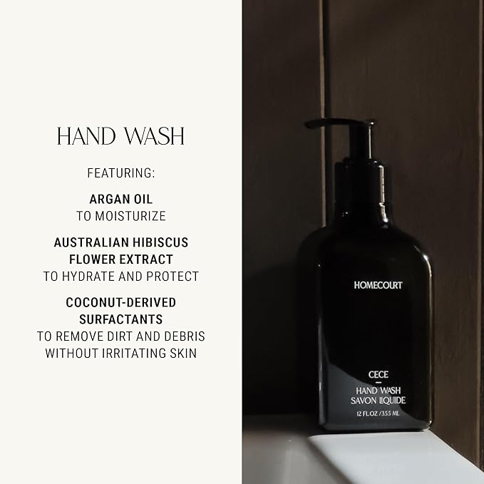 Homecourt Hand Wash, Gently Cleanses & Hydrates, Removes Dirt & Debris Without Irritating Skin, Clean Formula, Steeped Rose, 12 fl oz-FemmiqueWomen