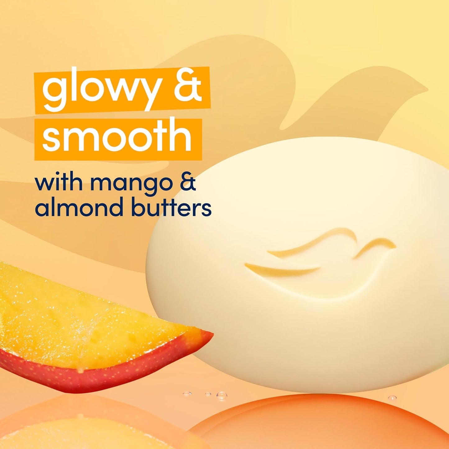 Dove Beauty Bar Soap Glowing Mango & Almond Butters, 8 Bars for Radiant Skin, Illuminates Skin 3.75 oz-FemmiqueWomen