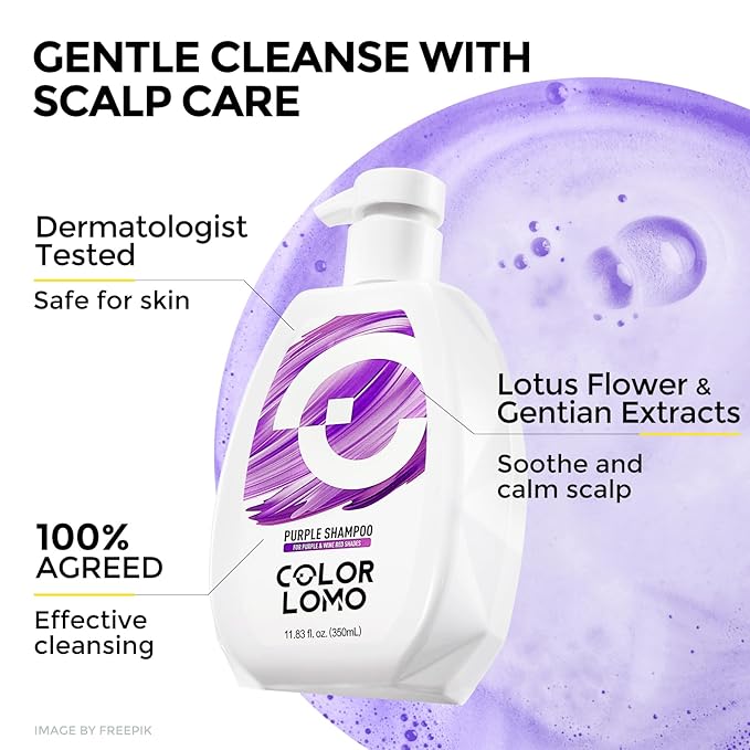 Ultra Color Safe Shampoo | Help Prevent Fading & Provide Subtle Color Replenishment | Prolong Color Vibrancy and Enhance Shine | Vegan & Cruelty-Free Formula | For Purple Color Treated Hair-FemmiqueWomen