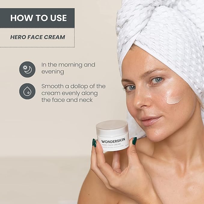 Wonderskin Purevoc Hero Face Cream, Anti Wrinkle Moisturizing Face Cream, Hydrating Face Moisturizer for Women & Men, Anti Aging Face Moisturizer, Daily Facial Moisturizer for Dry Skin-FemmiqueWomen