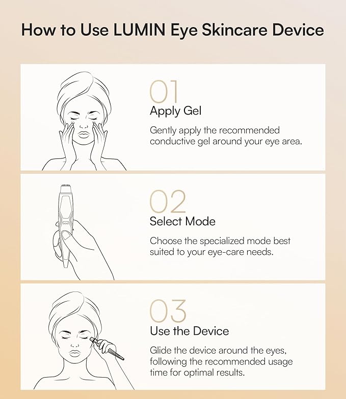 INIA Under-Eye Red Light Therapy for Face, 4-in-1 Beauty Device with Heat, Vibration, Massage & Red Light for Dark Circles, Puffiness & Skin Firming – Enhances Skincare Routine-FemmiqueWomen