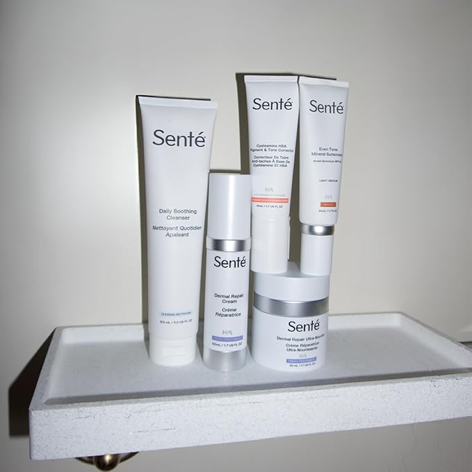 Senté Even Tone Mineral Sunscreen Tinted | SPF 36 Medium-Dark | Hydrating, Lightweight Sun Protection Treatment for Redness & Discoloration | UVA/UVB & Blue Light Defense | 1.7 oz-FemmiqueWomen