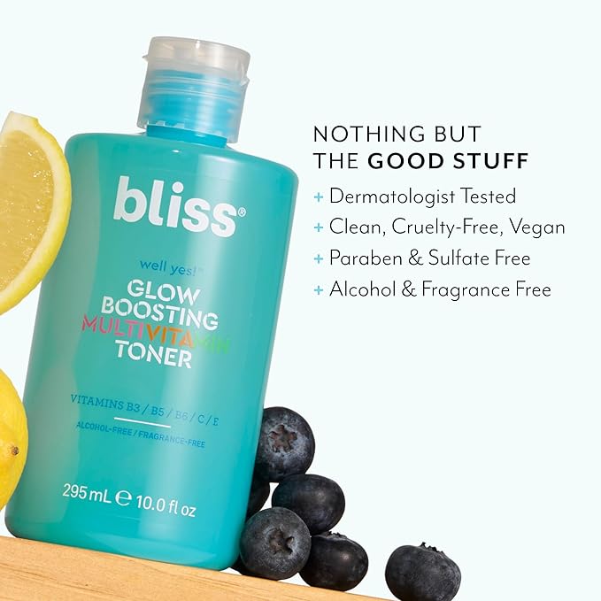 Bliss Well Yes Hydrating Toner with Vitamin B3, B5, B6, C & E - Brightens, Soothes, and Balances Skin - Alcohol-Free, Ideal for Sensitive & Oily Skin-FemmiqueWomen