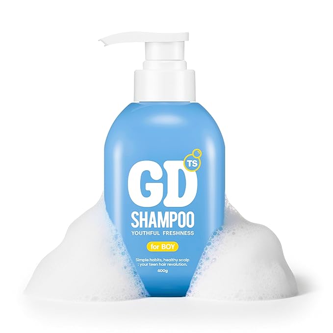 TS GD Shampoo for Boys | Korean Teen Shampoo with Upgraded Probiotics | Anti-Dandruff & Itchy Scalp Relief | Blue Fresh Allergy-Free Fragrance | Sulfate-Free (13.5 fl oz, 400ml)-FemmiqueWomen