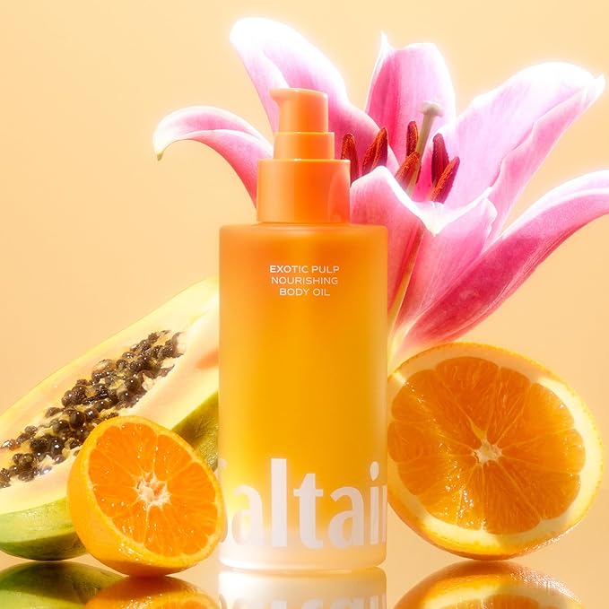 Saltair Body Oil. Luxurious Exotic Pulp After Shower and Bath Oil Moisturizer for Women. Botanical, Non-Greasy, and Well-Absorbing Lotion for Hydrating Dry Skin. 4oz Pump Bottle-FemmiqueWomen