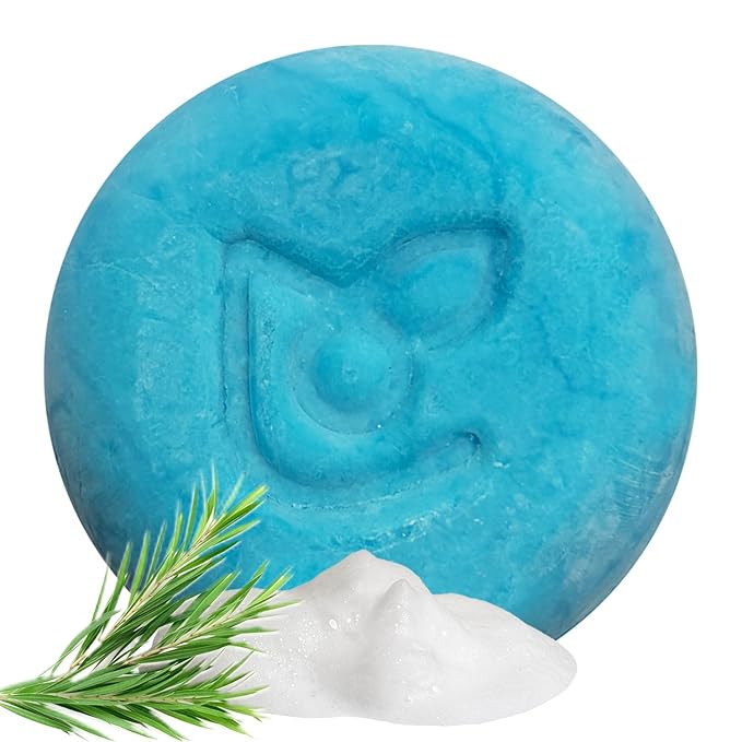 Maka Nature Low-Carbon Shampoo Bar | Korean K-Beauty Haircare with Natural Ingredients for Dry Scalp & Hair Types | Vegan, Eco-Friendly, pH balanced, 3.35oz (Tea Tree)-FemmiqueWomen