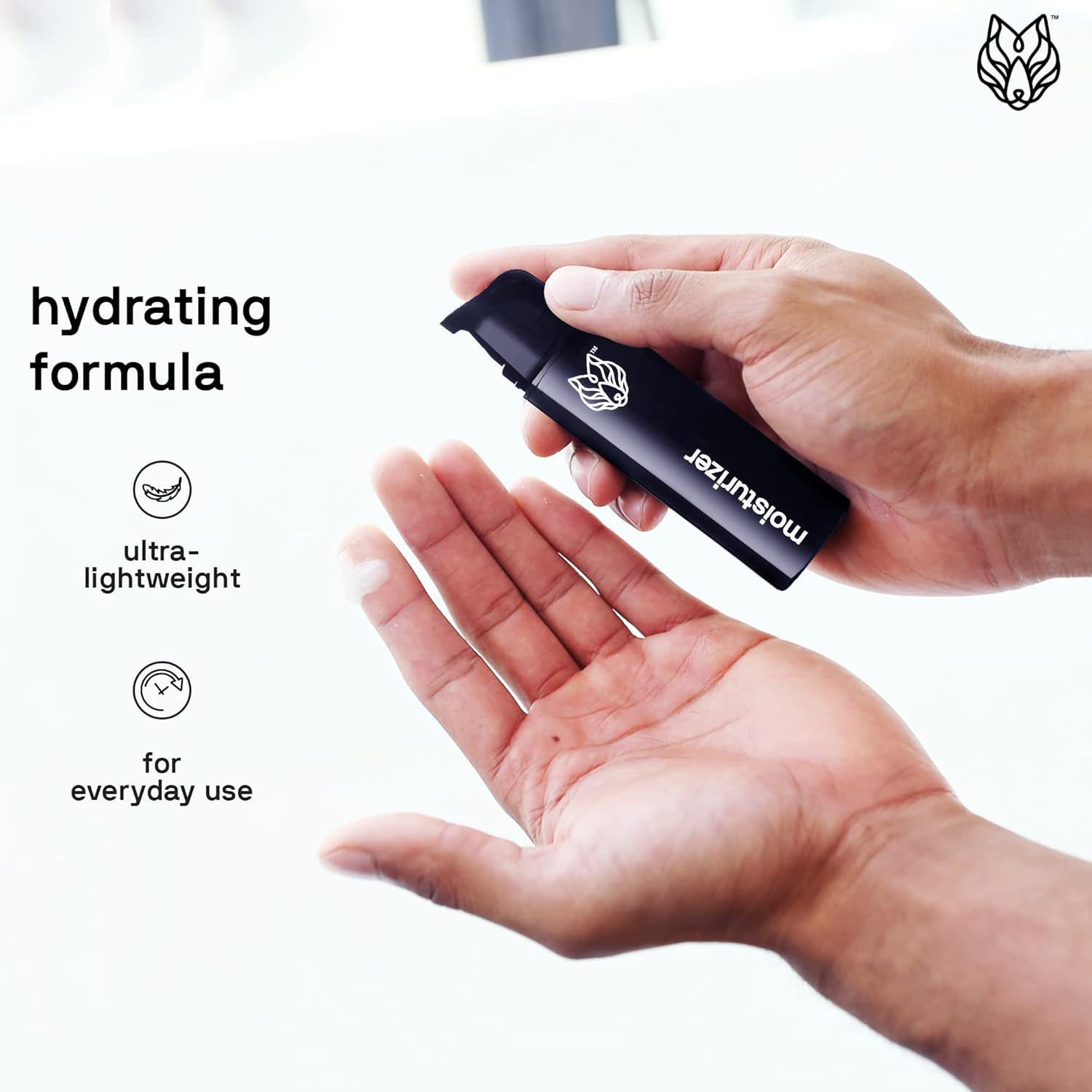 Black Wolf - Men’s Face Moisturizing Gel- 1.7 Fl Oz- Hyaluronic Acid and Aloe Vera Hydrate Your Skin and Leave It Feeling Smoother- Great for Oily Skin- Sulfate, & Cruelty Free, for Dry Skin-FemmiqueWomen