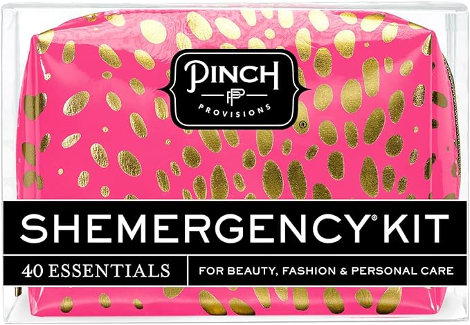 Pinch Provisions Shemergency Kit for Her, 40 Emergency Essential Items, Compact, Multi-Functional Pouch, Gift for Women, Birthday, Bachelorette Parties, and More!-FemmiqueWomen