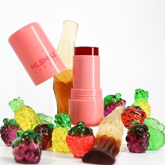 2 Pcs Milk Jelly Blush, Milk Cooling Water Jelly Tint, Vivid Color Water Jelly Tint Milk Blush, Sheer Eye Lip & Cheek Stick Stain, Long Wearing, Watercolor Finish Lip Gloss for Women, 03&04-FemmiqueWomen