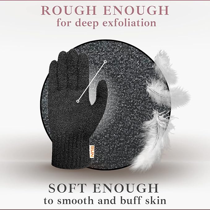 Sun Laboratories By Giesee Exfoliating Body Glove and Tan Removal Mitt, Self Tan Remover, Exfoliating Glove, Deep Exfoliating Body Scrubber, Tanning Mitt, Fake Tan Remover, Body Exfoliator Glove