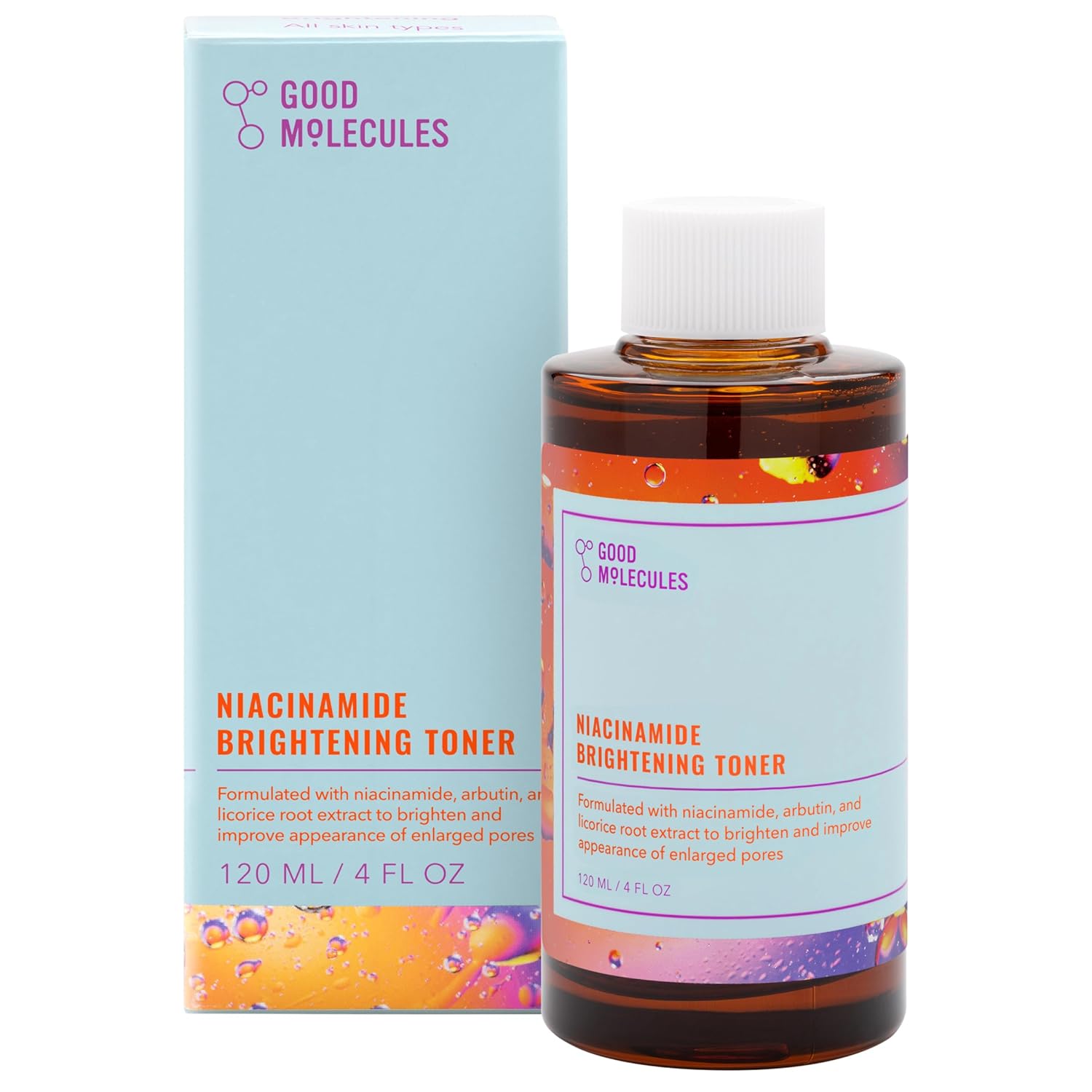 Good Molecules Niacinamide Brightening Toner - Toner for Face with Niacinamide and Arbutin for Skin Tone Balancing- Pore Minimizer, Facial Skin Care-FemmiqueWomen
