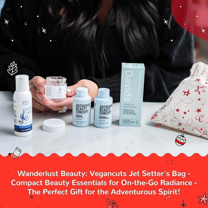Jet Setter's Selfcare Essentials - Vegan Beauty Set Gift for Women - On-the-Go Skincare And Vacation Beauty Essentials - Compact Travel Size Beauty Products Gift Set - Great Christmas Gift for Her-FemmiqueWomen