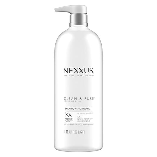 Nexxus Clean and Pure Clarifying Shampoo, With ProteinFusion, Nourished Hair Care Silicone, Dye And Paraben Free 33.8 oz-FemmiqueWomen