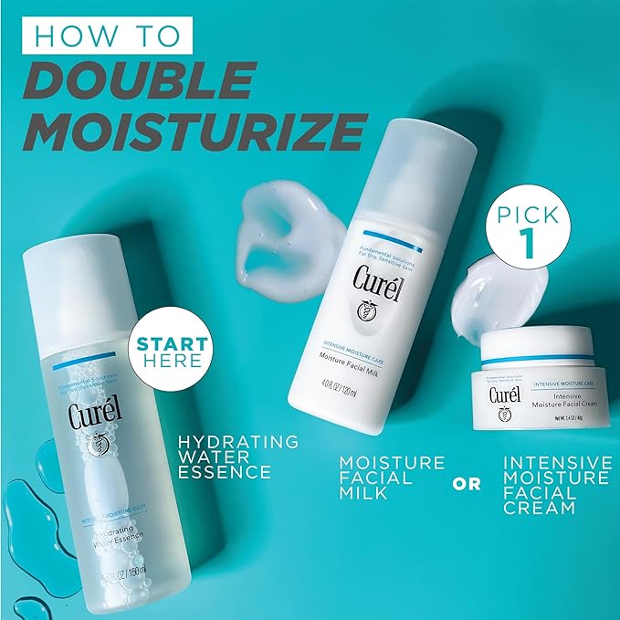 Curel Japanese Skin Care Hydrating Water Essence Toner, Water Based Face Moisturizer for Dry Skin, Serum for Face, 5 Oz-FemmiqueWomen