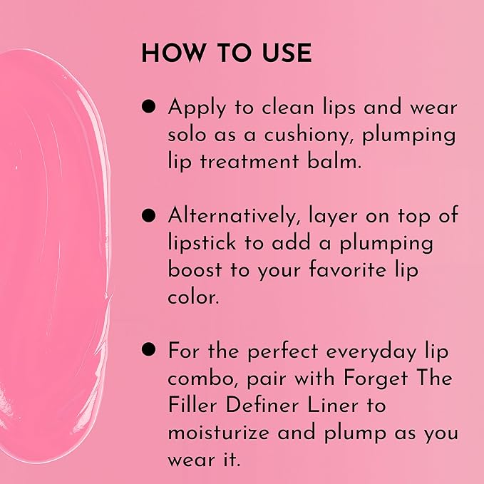 "LAWLESS Forget the Filler Lip Plumping Line-Smoothing Tinted Balm, Baby Doll, Pink, 0.09 Ounce"-FemmiqueWomen