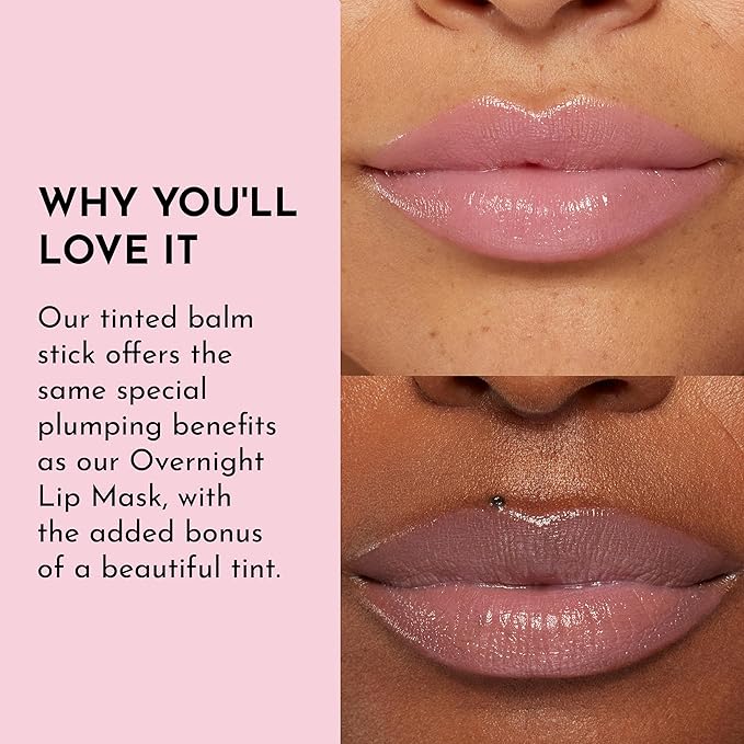 "LAWLESS Forget the Filler Lip Plumping Line-Smoothing Tinted Balm, Baby Doll, Pink, 0.09 Ounce"-FemmiqueWomen
