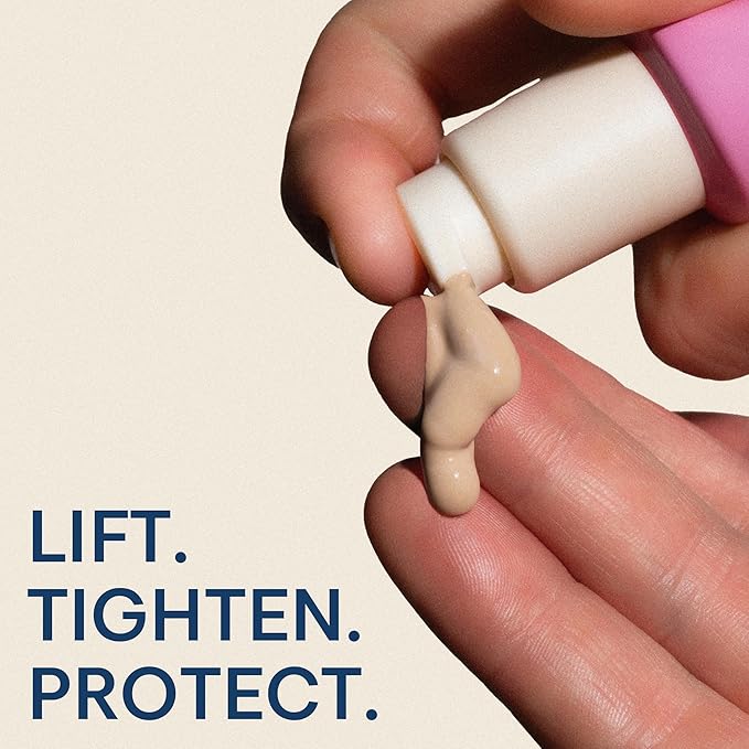 The Skinny Confidential Caffeinated Mineral Sunscreen, SPF 40 - Fragrance-Free Face Sunscreen with No White Cast - Non-Greasy & Lightweight Sun Screen Lotion Reduce Wrinkles, Redness & Puffiness-FemmiqueWomen