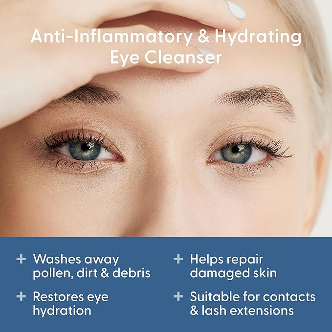 twenty/twenty Easy On The Eyes – 0.02% Hypochlorous Acid Spray to Cleanse Eyelashes – Reduce Eyelid Irritation – Safe for Sensitive Skin – Ophthalmologist Developed–Vegan, Clean Ingredients – 60ml-FemmiqueWomen