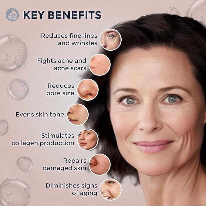 Retinol Face Serum - 3% Retinol - Anti Aging Night Serum - with Gotu Kola, Hyaluronic Acid, Horsetail Extract & Organic Jojoba Oil - 1oz by Foxbrim Naturals-FemmiqueWomen