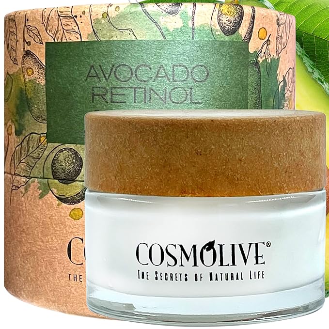 Retinol Cream for Face with Avocado Oil - Natural Moisturizer Face Cream, Smooth Skin Formula - 1.6 fl. Oz-FemmiqueWomen