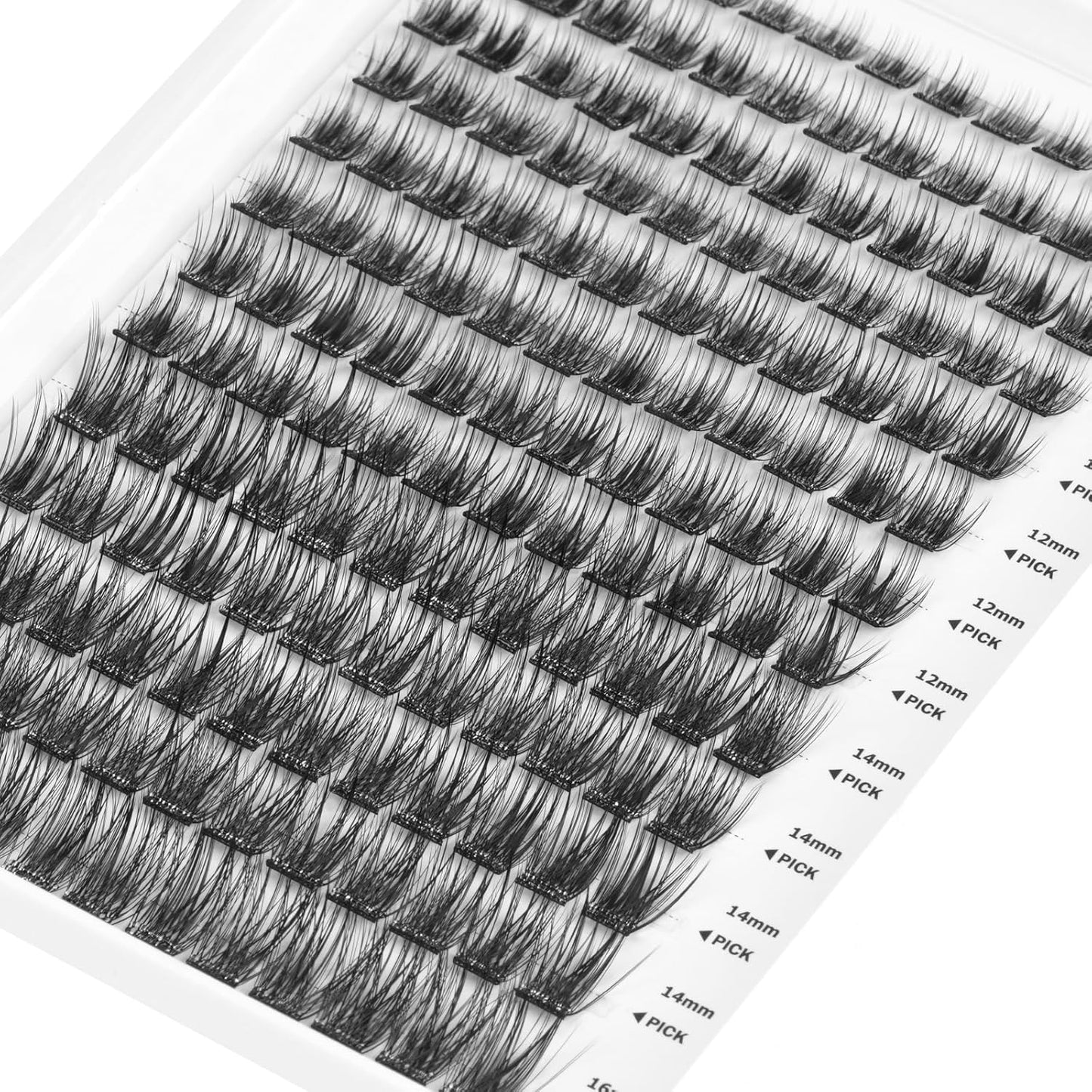 Self Adhesive Eyelashes, 156 Pcs Self Adhesive Eyelash Clusters, No Glue Needed, Invisible 2-Strip Tape - Longer Lasting, No Sticky Residue Pre Glued Eyelashes (Volume-Mixed)-FemmiqueWomen