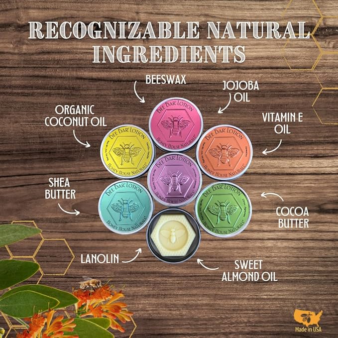 Bee Bar Honey House Naturals Duo – Natural – Small .6 ounce & Large 2 ounce (Natural)-FemmiqueWomen