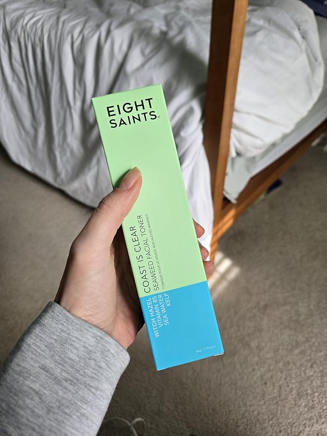 Eight Saints Coast is Clear Seaweed Anti Aging Face Toner, Natural and Organic Alcohol Free Witch Hazel Toner for Face, Minimizes Large Pores and Redness, 6 Ounces-FemmiqueWomen