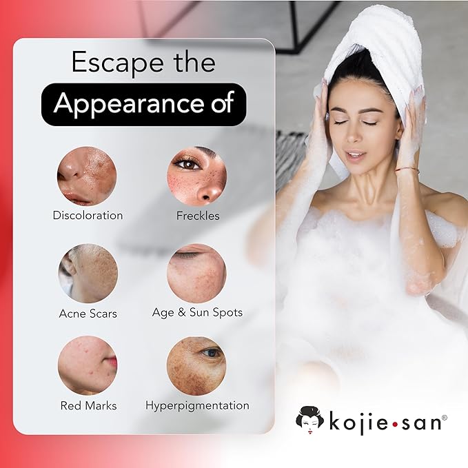Kojie San Skin and Body Soap 2 Piece Set – Original Kojic Acid, Dark Spot Remover Soap Bar with Coconut & Tea Tree Oil – 65g x 2 Bars & 30g Face Cream-FemmiqueWomen