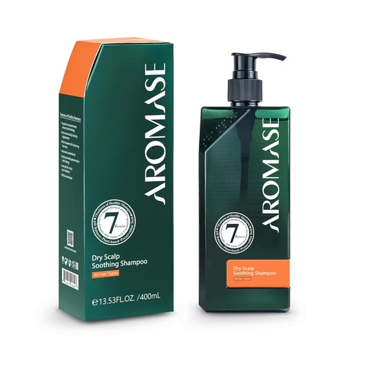 Aromase Dry Scalp Soothing Shampoo - Hydrates, Relieves Dryness and Itchiness - Amino Acid-Based Formula - No Parabens, SLS, or Silicone - 14 oz-FemmiqueWomen