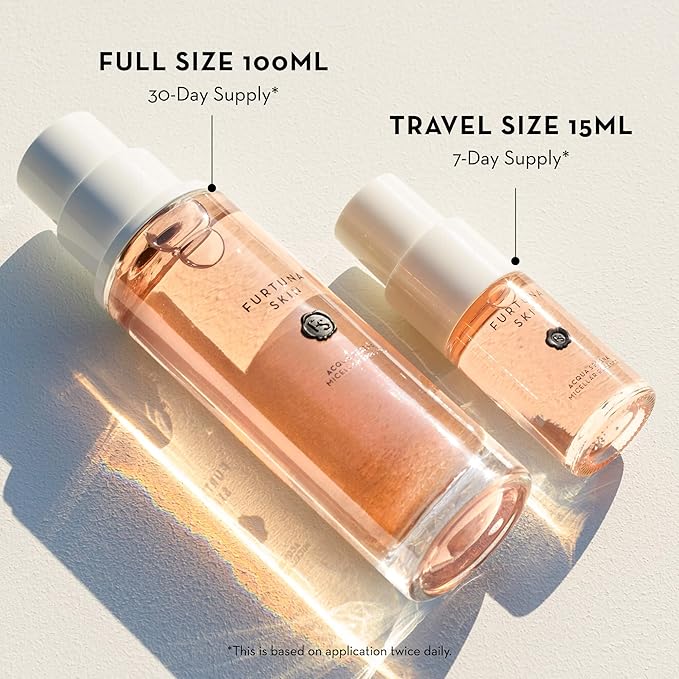Furtuna Skin Micellar Cleansing Essence Water - Dual-Use Cleanser & Toner, Nutrient-Rich, pH Balanced, Organic Botanicals, Dermatologist Approved-FemmiqueWomen
