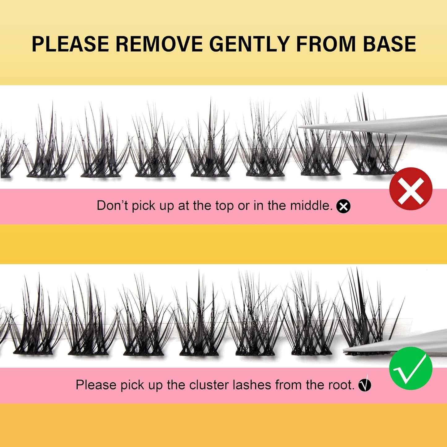 Lash Clusters 8-16mm, False Eyelashes 144pcs, Cluster Eyelash Extensions Matte Black Soft, Diy Lash Extensions D Curl Natural Lash Clusters Faux Mink Lashes Wispy๏ผBlaze,144pcs,0.07,D,8-16MIX)-FemmiqueWomen