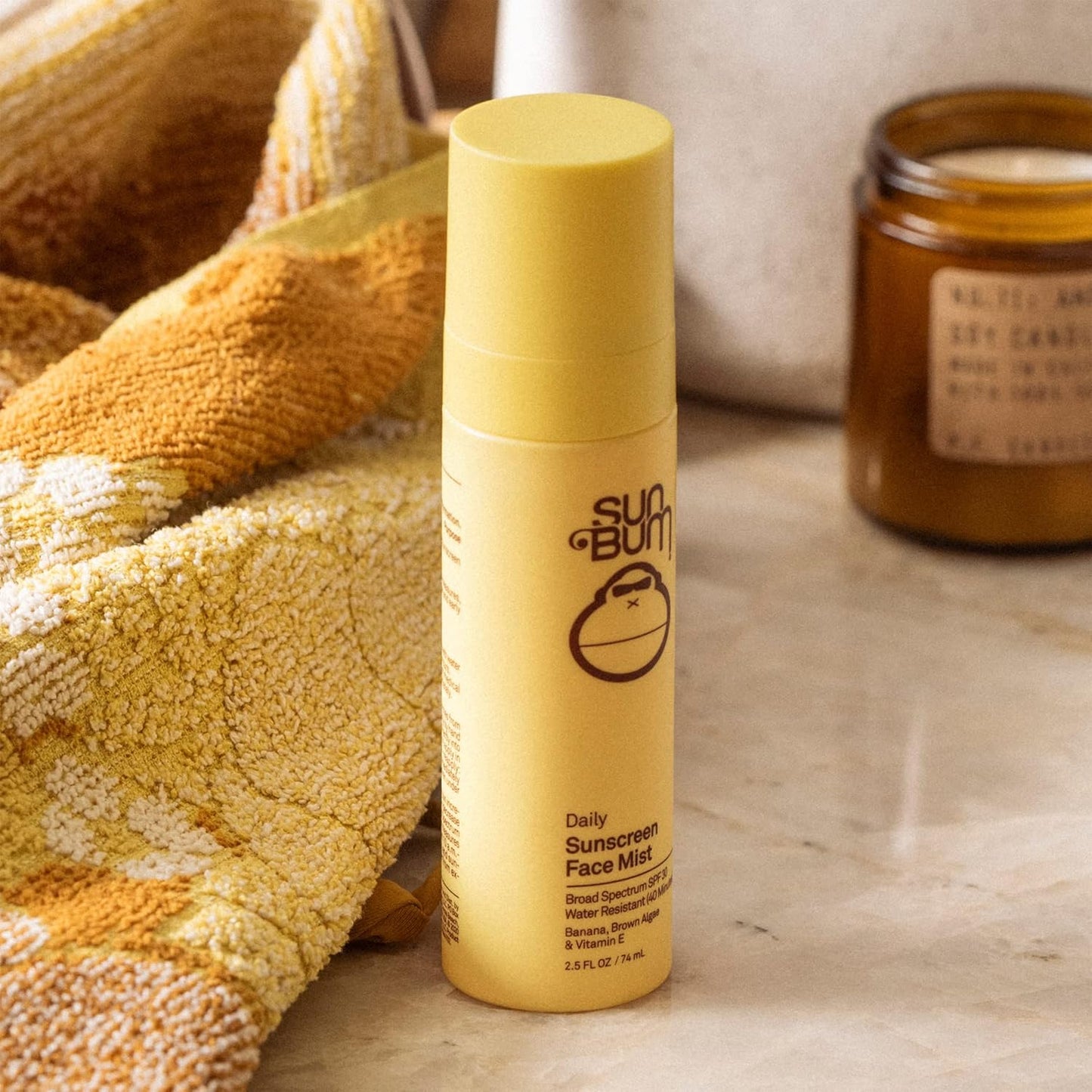 Sun Bum Skin Care SPF 30 Daily Sunscreen Mist - Vegan and Hawaii 104 Act Compliant (Made without Octinoxate & Oxybenzone) - Broad Spectrum UVA/UVB Facial Sunscreen Spray with Vitamin E - 2.5 oz-FemmiqueWomen